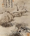 Shitao el solitario tiene pesca 1707 chino antiguo